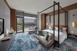 Suite, terrasse | Draps en coton égyptien, literie de qualité