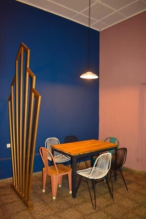 Fridge, microwave, coffee/tea maker