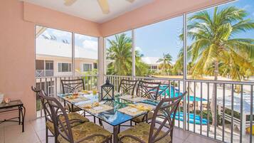 Deluxe Condo, Patio, Sea View | Terrace/patio