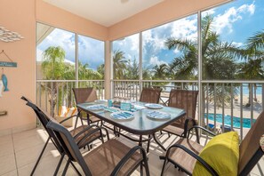 Deluxe Condo, Patio | Terrace/patio - Colonial Kai by Cayman Vacation (North Side)