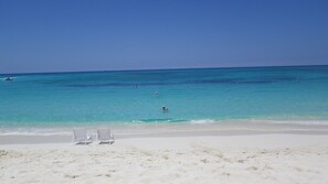บนชายหาด