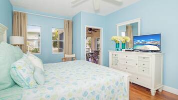 Deluxe Condo, Patio, Sea View | 3 bedrooms, bed sheets