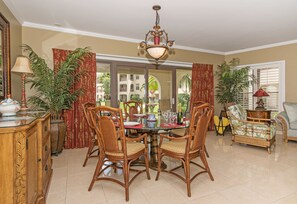 In-room dining - Georgetown Villas #113 by Cayman Vacation (Seven Mile Beach)