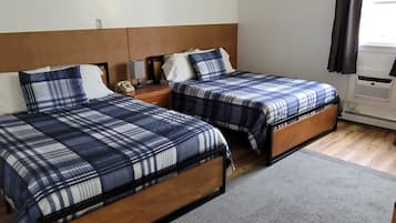 Comfort Single Room, 2 Queen Beds | Soundproofing, travel crib, free WiFi, bed sheets