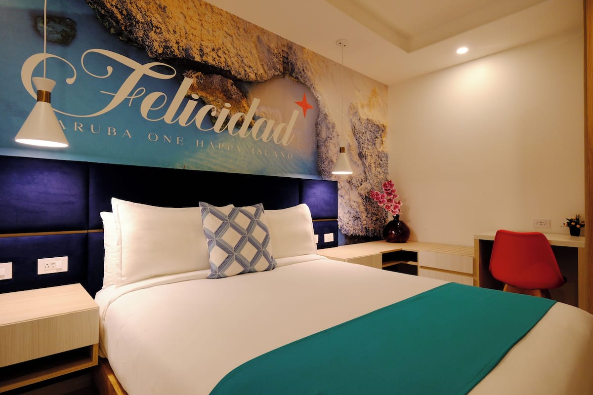 Suite studio Deluxe, 1 grand lit et 1 canapé-lit | 1 chambre, literie de qualité, minibar, décor unique