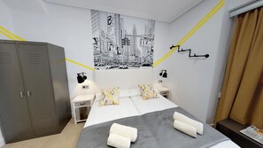 Habitación doble estándar | Decoración personalizada, muebles diferentes y wifi gratis 
