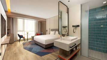 Quarto standard, 1 cama King (Extra Floor Space) | Roupas de cama premium, edredons de pluma
