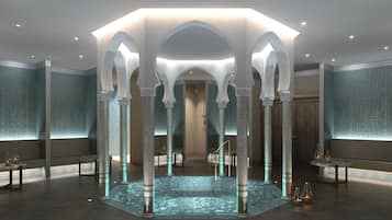 Hot tub, steam room, massages