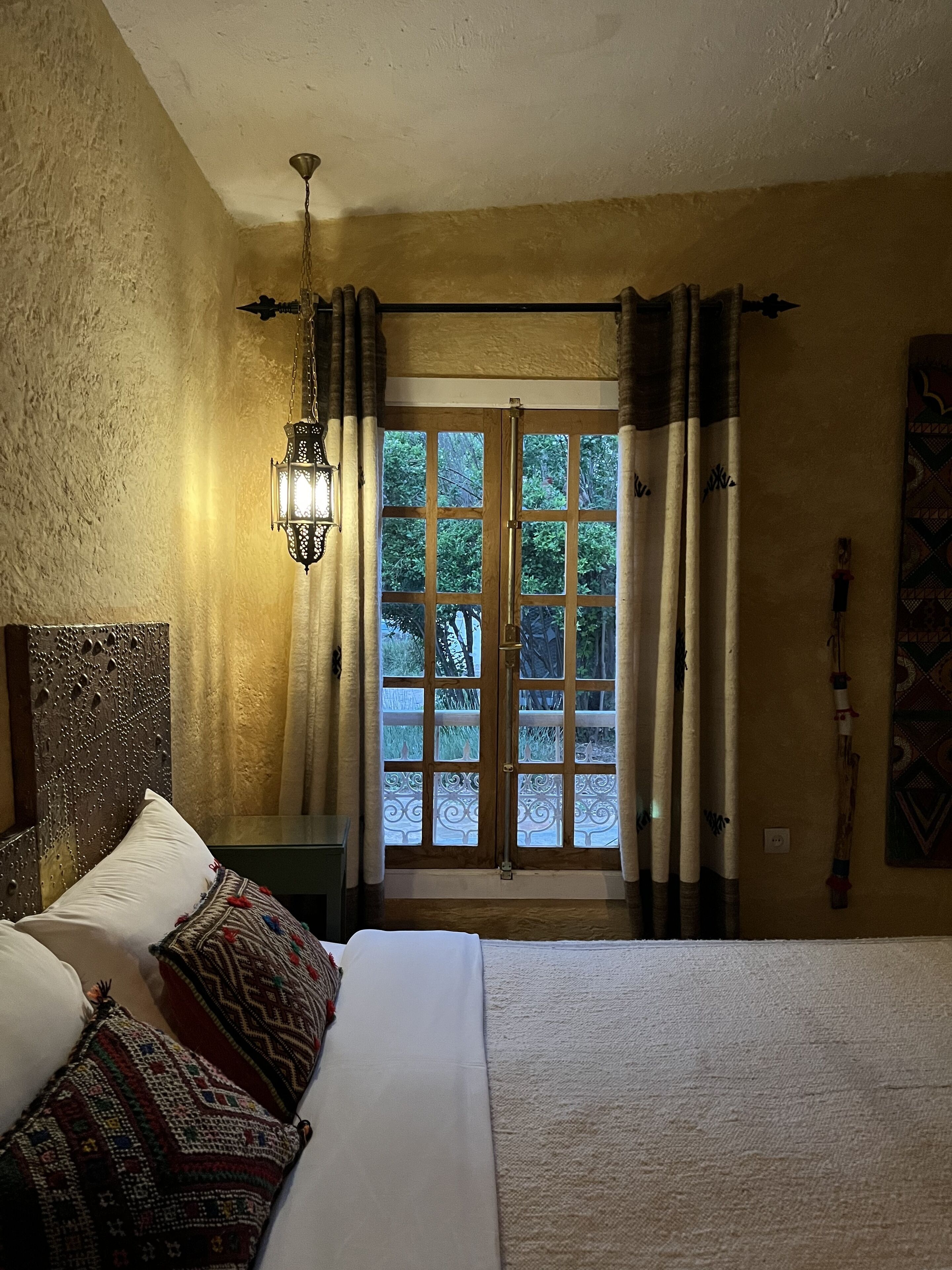 2 bedrooms, blackout drapes, iron/ironing board, rollaway beds