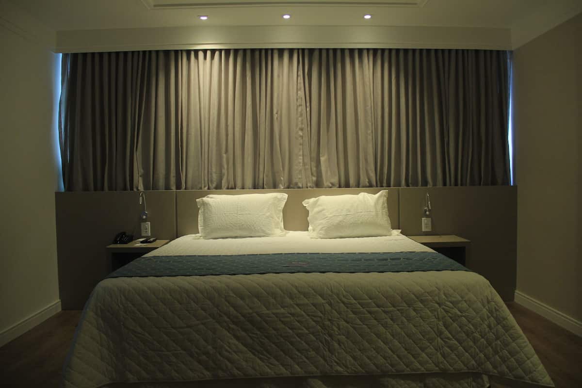 premier double room, 1 king bed, non smoking | 1 bedroom, premium bedding, minibar, in-room safe
