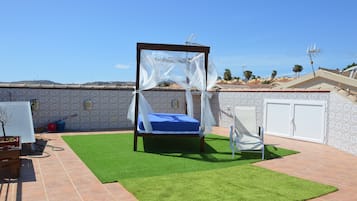 Habitación exclusiva, 1 cama matrimonial, Terraza, vista al mar | Terraza