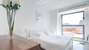 Premium-Apartment | 1 Schlafzimmer, hochwertige Bettwaren, Verdunkelungsvorhänge
