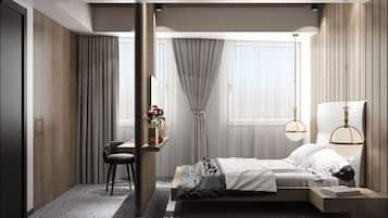 Deluxe Double Room, 1 Queen Bed, Smoking | Minibar, desk, free WiFi, wheelchair access