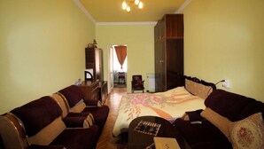 Iron/ironing board (on request), bed sheets - Apartment in the center (Yerevan)