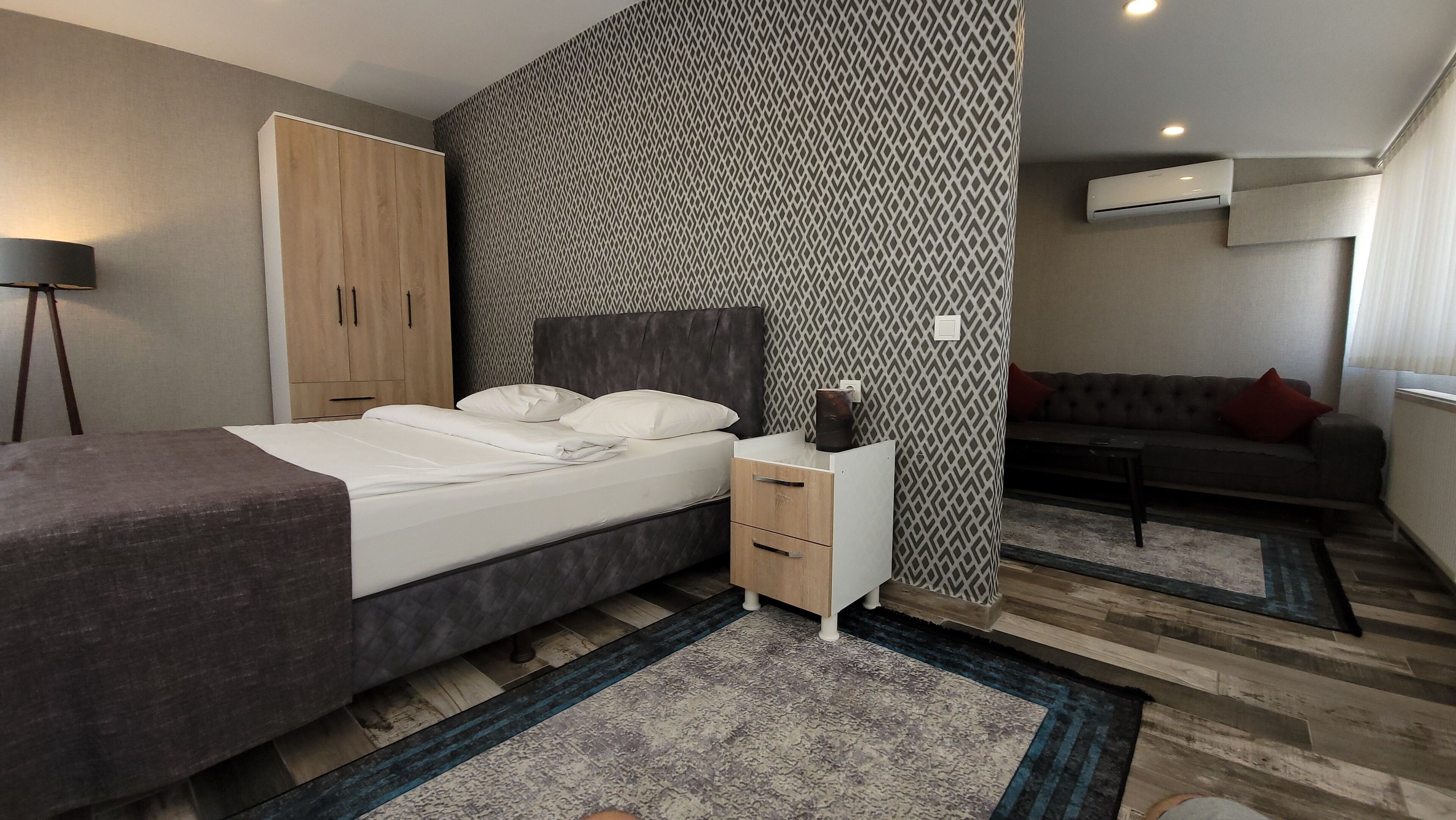 Panorama Studio Room | Bộ trải giường bằng vải cotton Ai Cập, bộ đồ giường cao cấp 