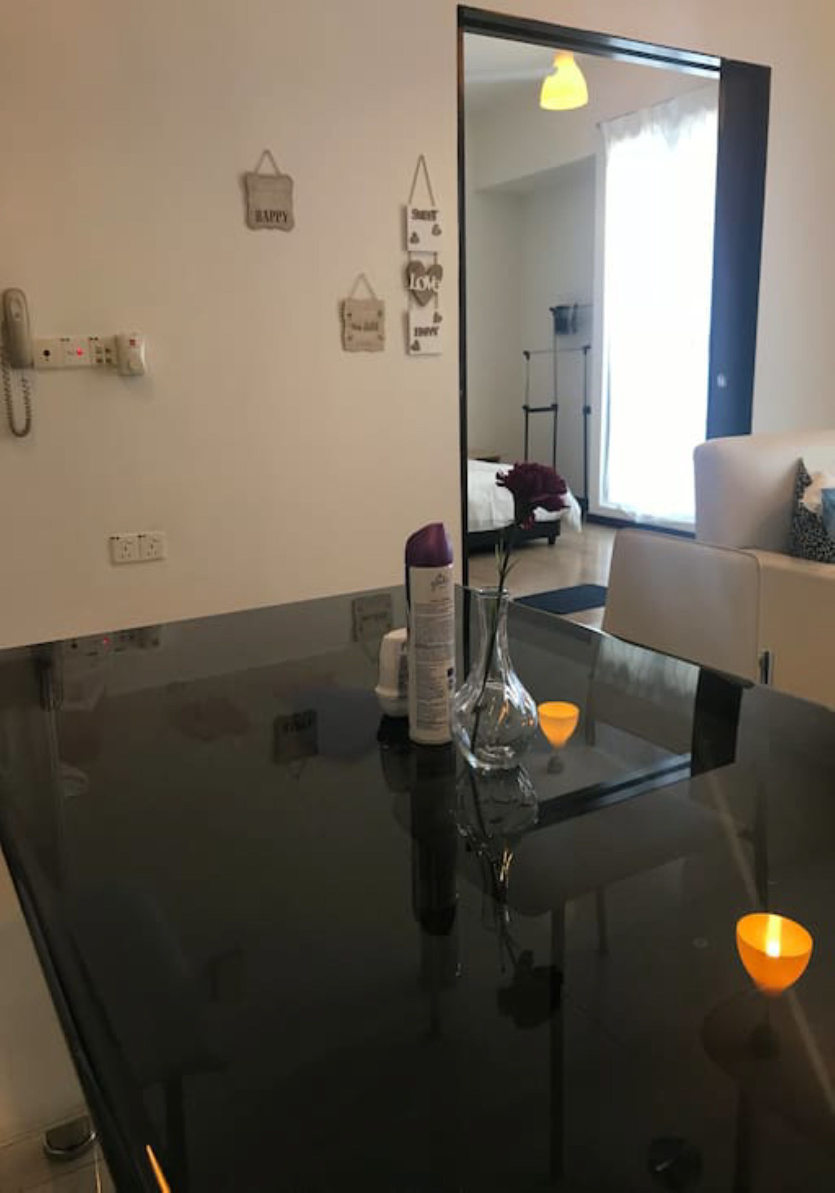 1 bedroom, desk, iron/ironing board