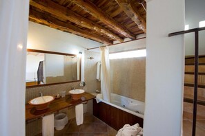 Free toiletries, hair dryer, bathrobes, bidet