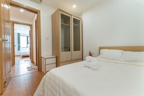 Desk, iron/ironing board, free cots/infant beds, free WiFi