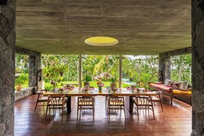 Luxury-Villa, 5 Schlafzimmer, Gartenblick (max 14 people) | Esszimmer
