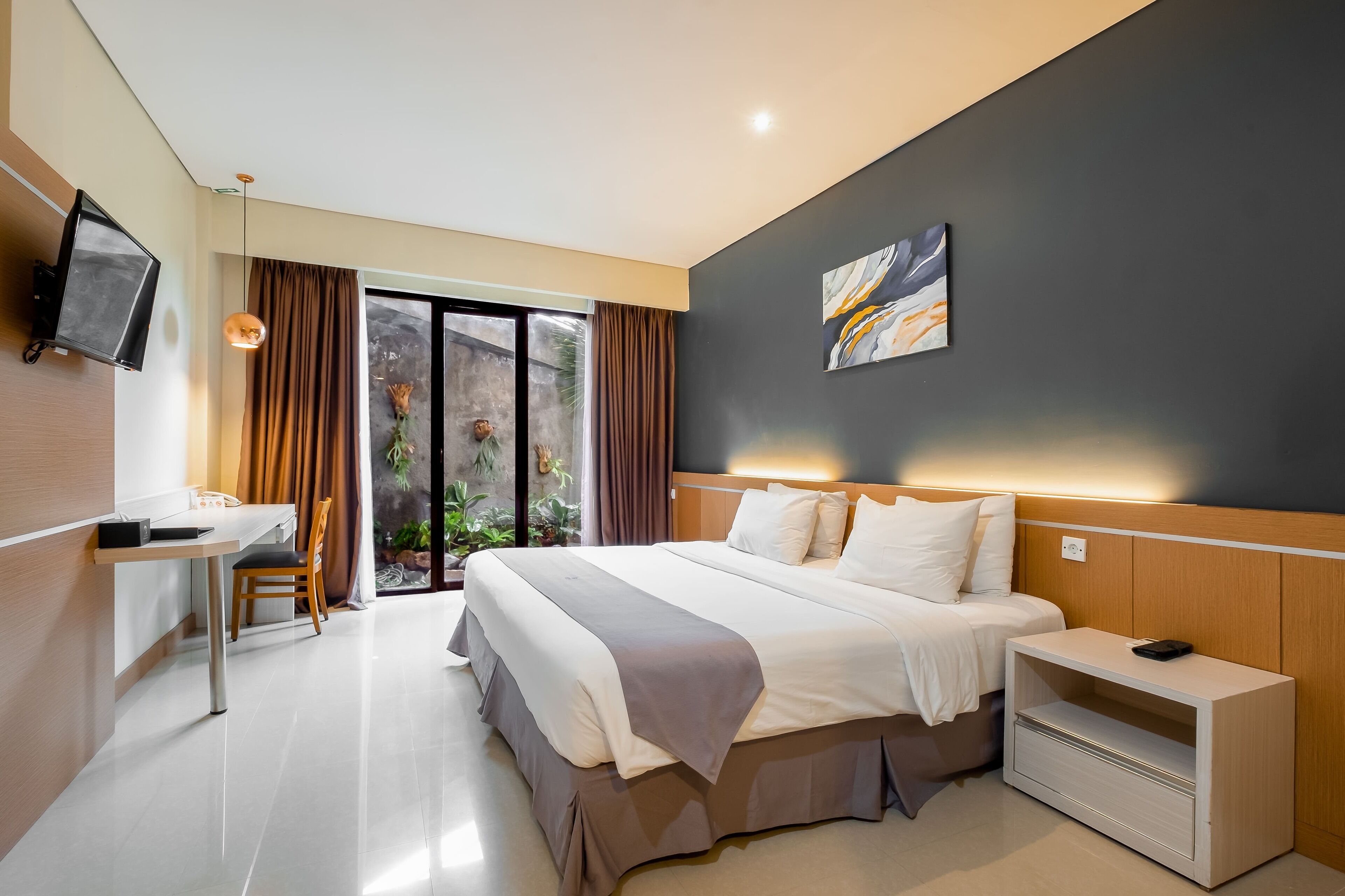 Kamar Double atau Twin Superior | Brankas, meja kerja, Wi-Fi gratis, dan seprai linen