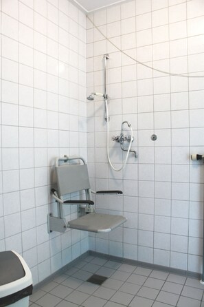 Double Room, 2 Single Beds | Bathroom | Shower, free toiletries, hair dryer, towels - Hotel Restaurant 'T Holt (Diepenheim)