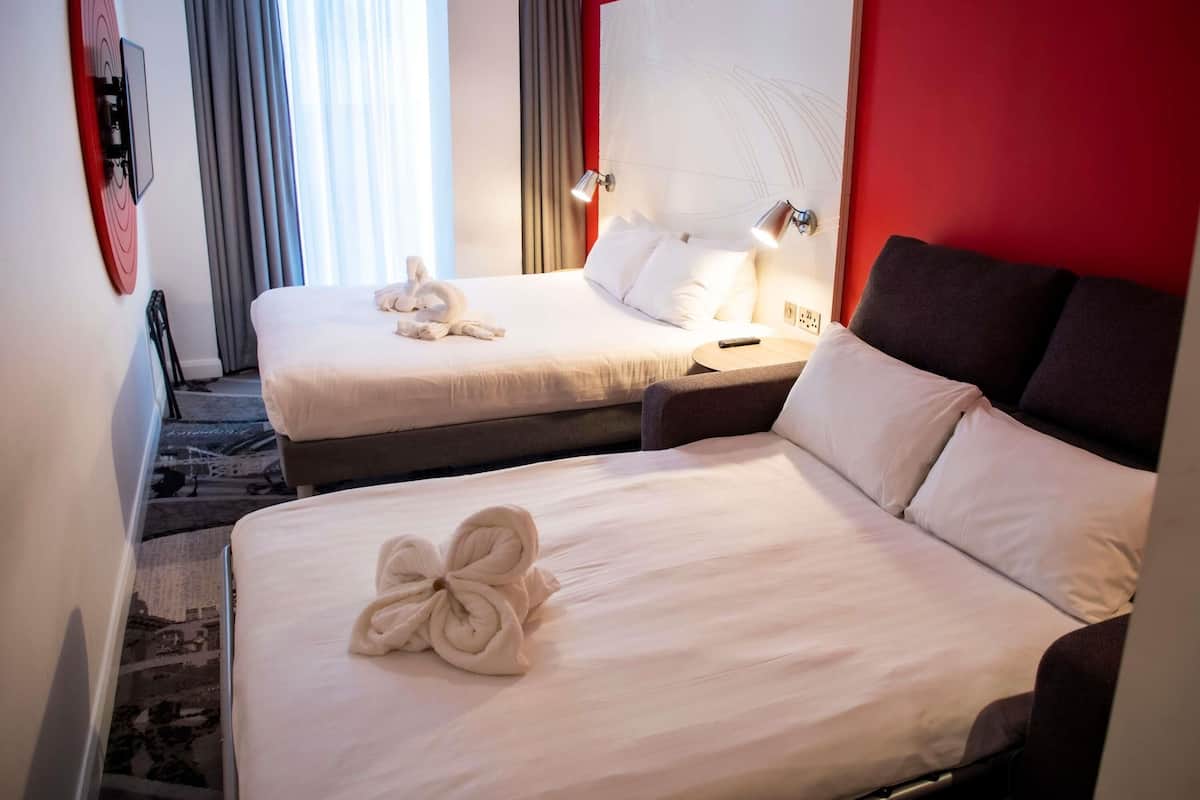 Room, 1 Double Bed with Sofa bed | Egyptian cotton sheets, premium bedding, blackout curtains