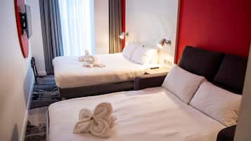 Zimmer, 1 Doppelbett und Schlafsofa | Bettwäsche aus ägyptischer Baumwolle, hochwertige Bettwaren