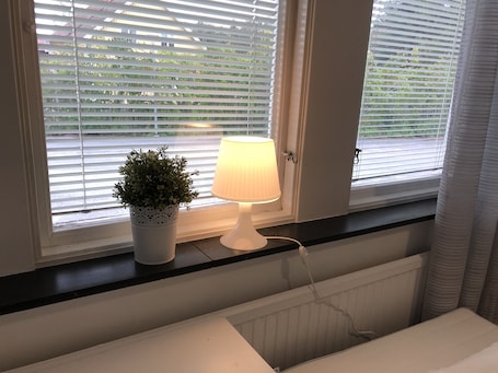 Family Room | Blackout drapes, iron/ironing board, free WiFi
