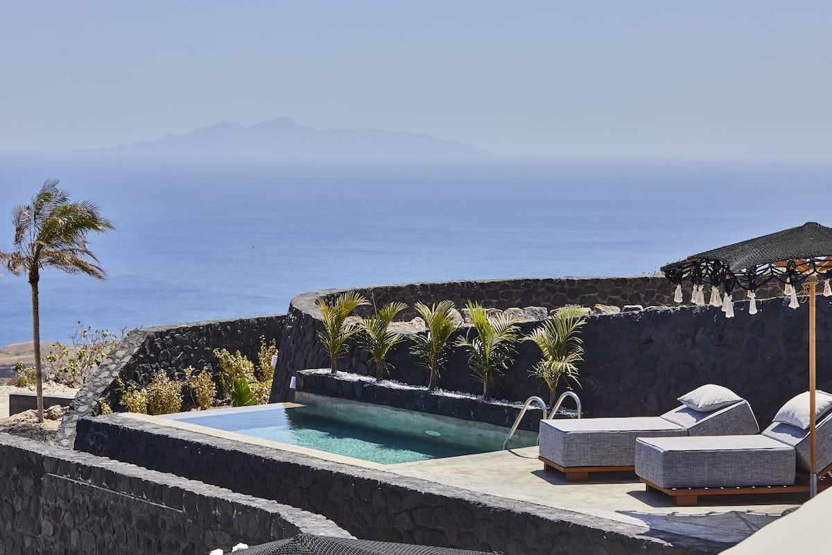 Cave Suite Seaview Private heated pool | Vistas desde la habitación