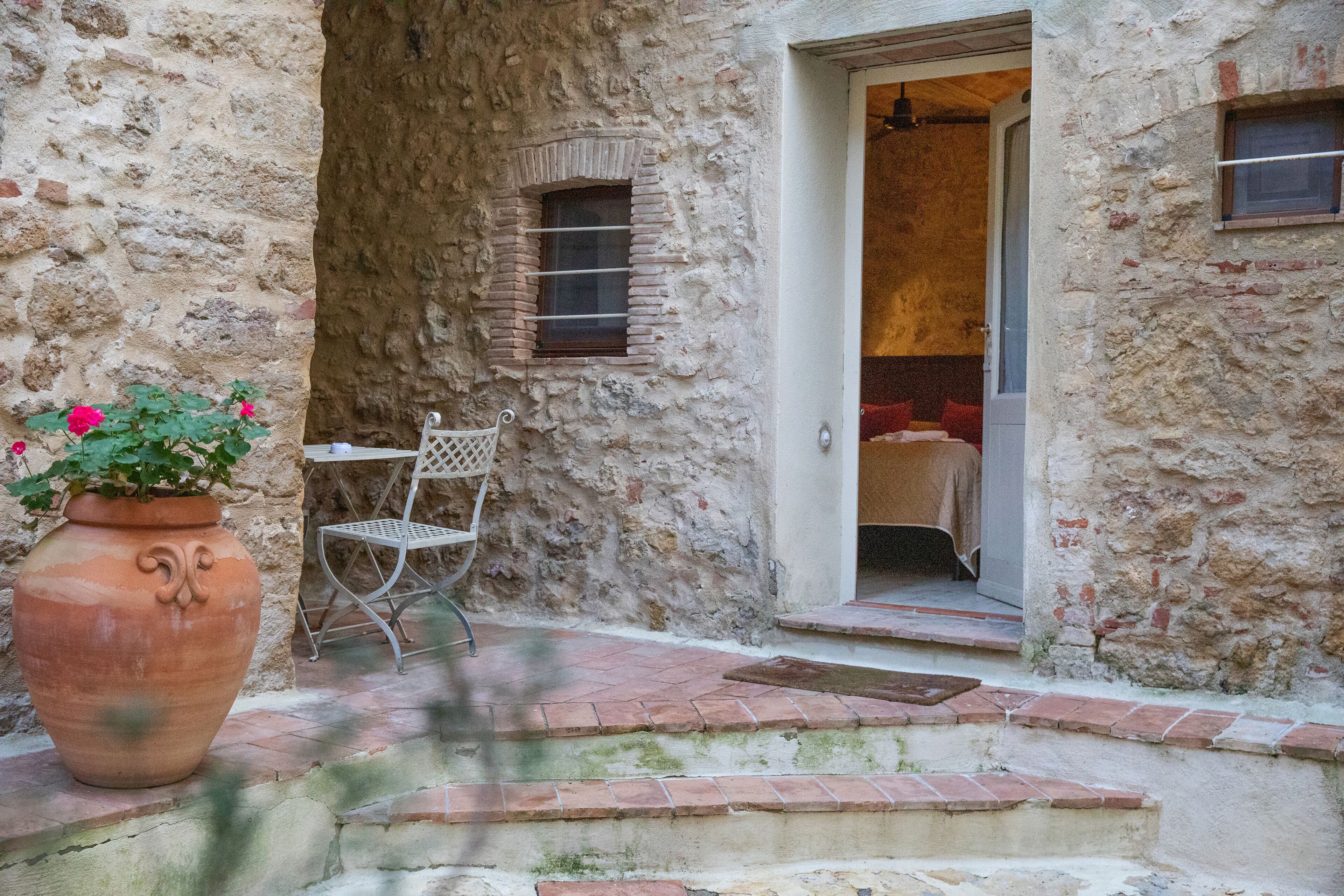 Chambre Économique Double ou avec lits jumeaux (Camera Villa Dini) | Terrasse/Patio