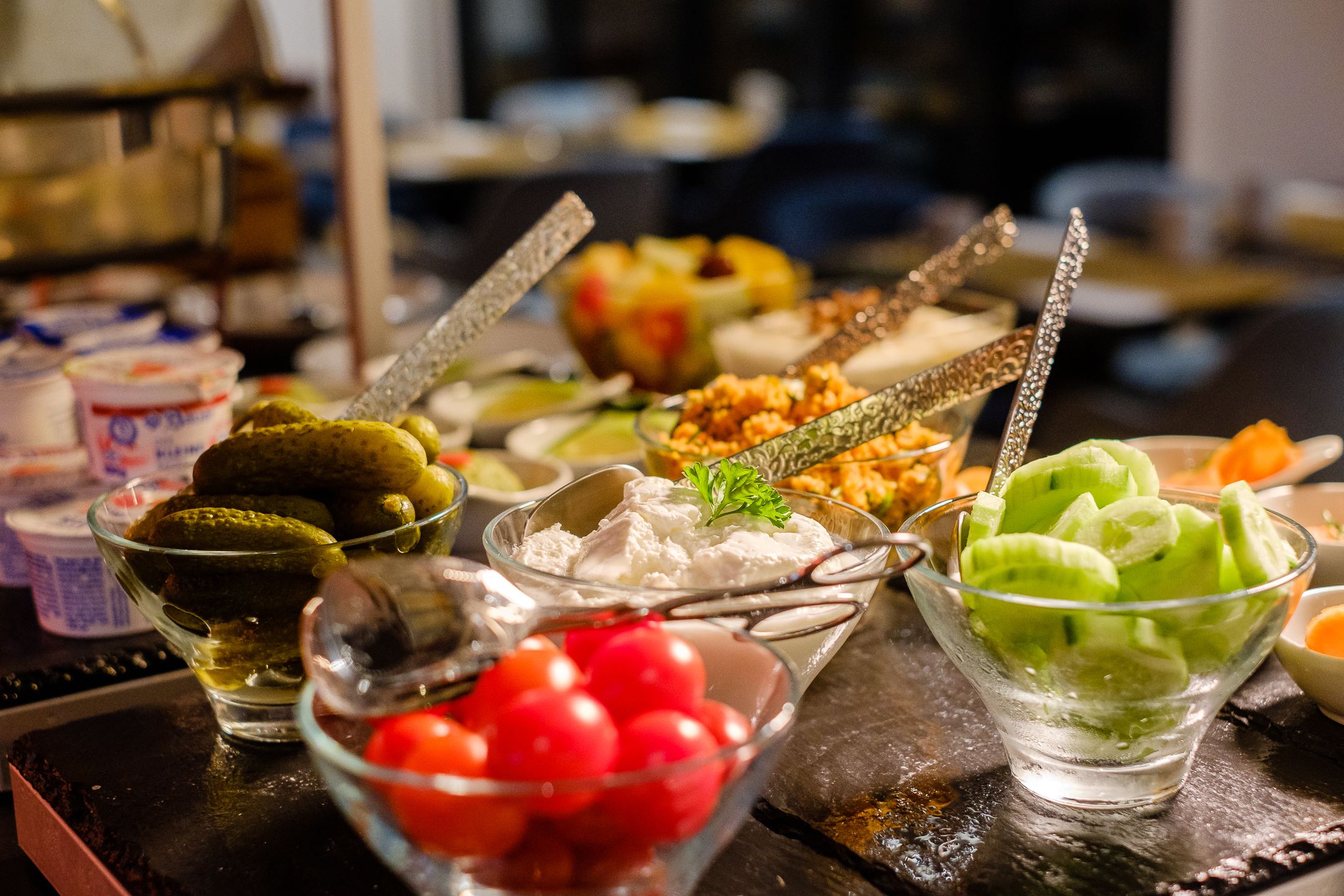 daily buffet breakfast (eur 19 per person)