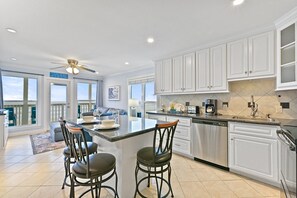 Condo, 2 Bedrooms | Private kitchen | Fridge, microwave, oven, dishwasher