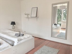 Premium bedding, free WiFi, bed sheets
