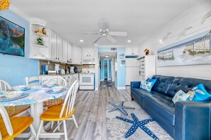 Condo, 1 Bedroom | Living area | TV - Seascape 1320 1 Bedroom Condo by RedAwning (Galveston)