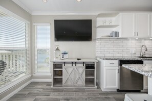 Condo, 1 Bedroom | Private kitchen | Fridge, microwave, oven, dishwasher - Seascape 1304 Studio Bedroom Condo by RedAwning (Galveston)