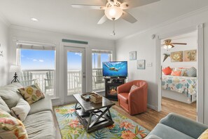 Condo, 2 Bedrooms | Living area | Smart TV - Seascape 1309 2 Bedroom Condo by RedAwning (Galveston)