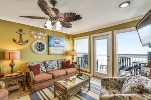 Condo, 2 Bedrooms | Living area | Smart TV - Seascape 1209 2 Bedroom Condo by RedAwning (Galveston)
