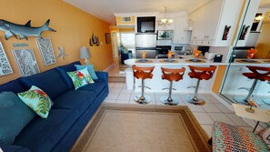 Condo, 1 Bedroom | Living area - Seascape 1216 Studio Bedroom Condo by RedAwning (Galveston)