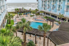 Condo, 1 Bedroom | Pool | A heated pool - Seascape 2302 1 Bedroom Condo by RedAwning (Galveston)