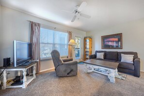 Condo, 1 Bedroom | Living area | TV
