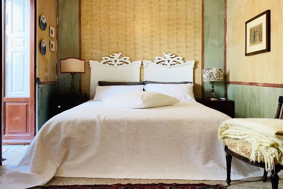 Egyptian cotton sheets, down duvets, individually decorated