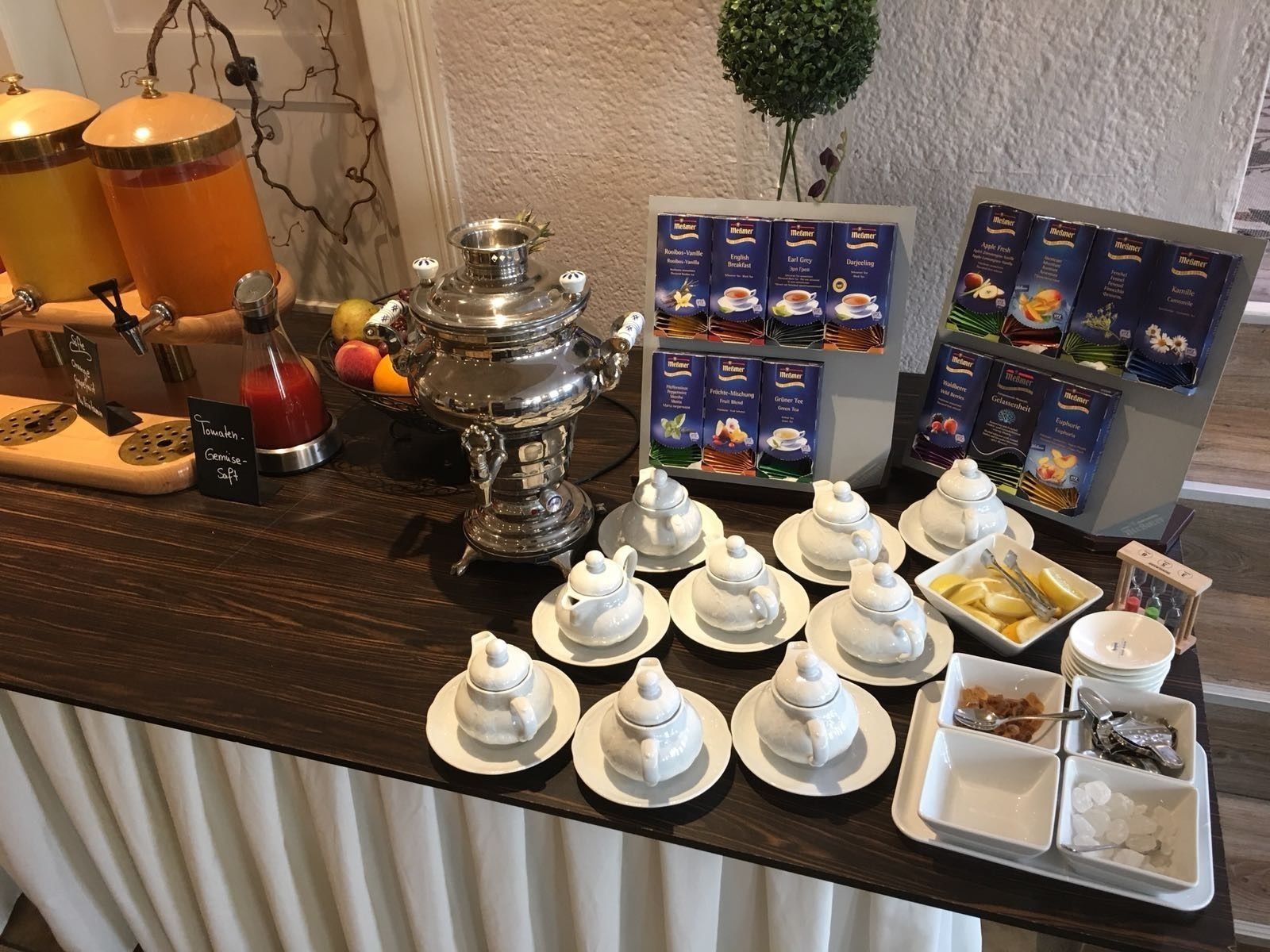 daily buffet breakfast (eur 14 per person)