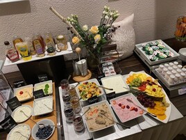 Daily buffet breakfast (EUR 14 per person)