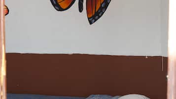 1 bedroom, blackout curtains, iron/ironing board, free WiFi