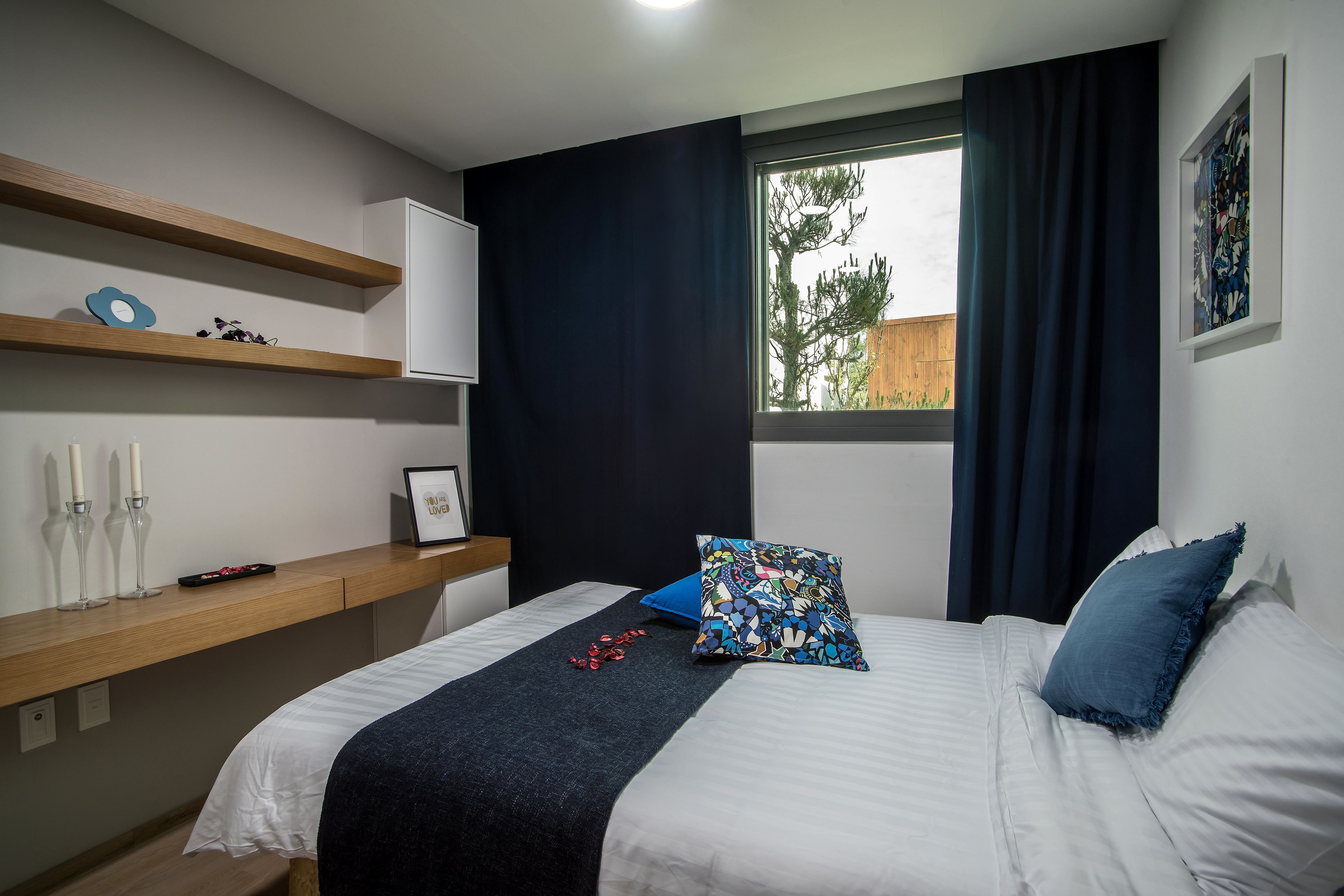 Down duvets, individually decorated, laptop workspace, blackout curtains