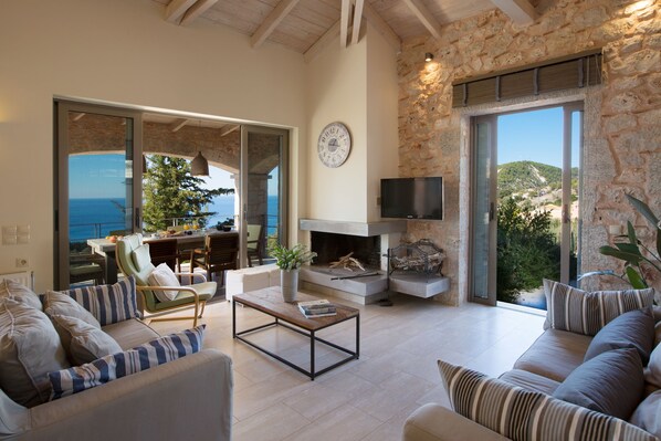 Living room - Villa Theoni (Lefkada)