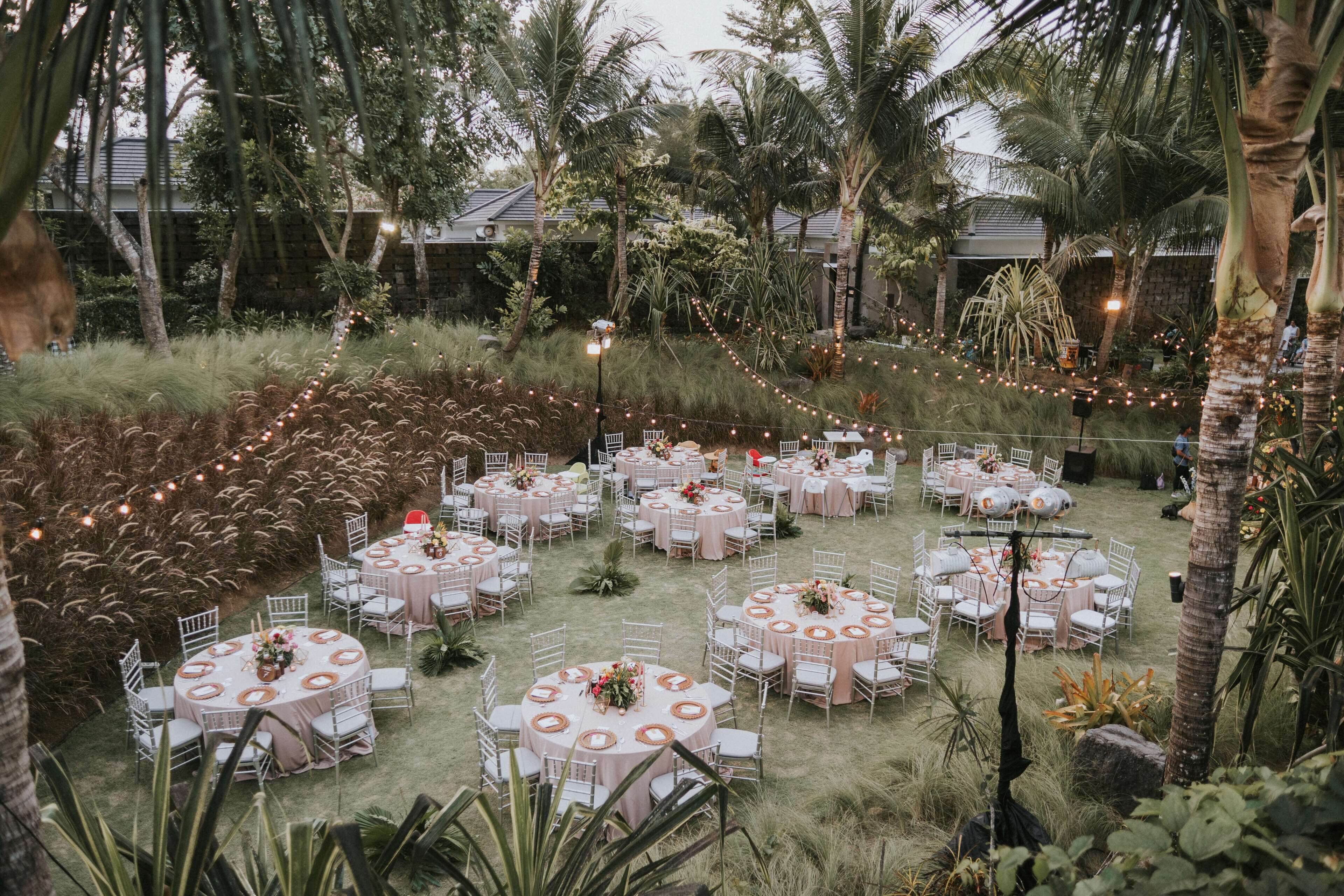 outdoor wedding area