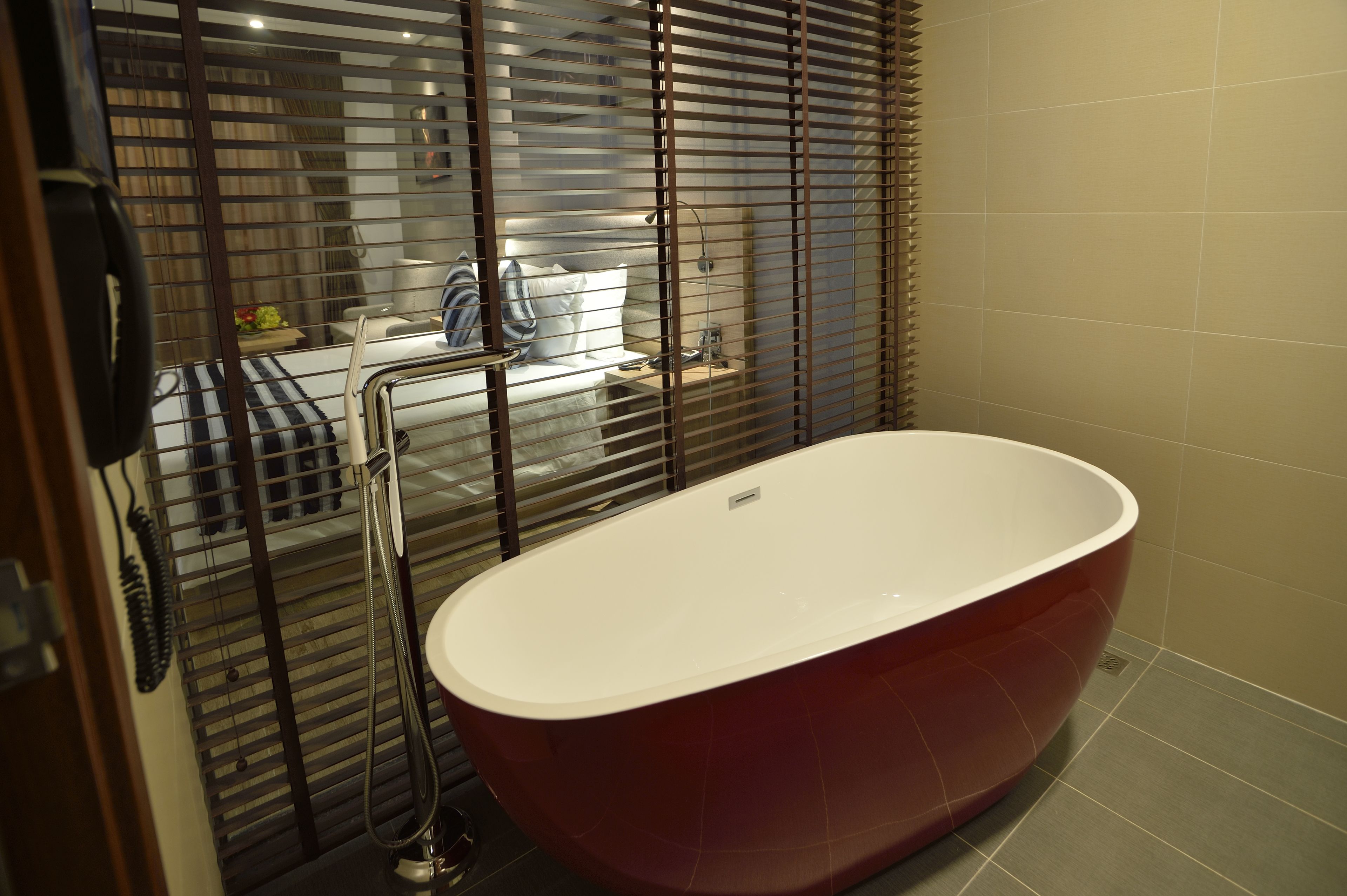 premium aiden king with balcony | bathroom | shower, free toiletries, hair dryer, slippers