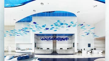 Mostrador para check-in y check-out