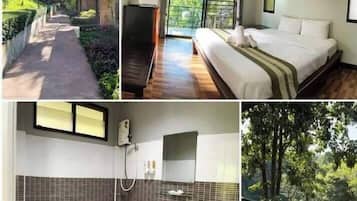 Chambre Double Deluxe | Décoration personnalisée, bureau, rideaux occultants